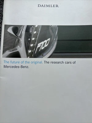 The Daimler Mercedes Benz Research Cars 2008 Original Car Sales Info Brochure - Image 1 of 4
