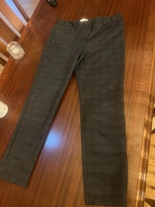 Calvin Klein Women's Modern Fit Tapered Leg Patterned Plaid Dress Pants Size 12 - Picture 1 of 12