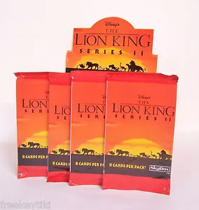 4 paquetes de 4 tarjetas coleccionables de películas de dibujos animados de Disney El Rey León serie 2 Skybox 32 - Imagen 1 de 3