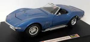 Revell 1/18 Scale Diecast 8819 - '69 Chevrolet Corvette Convertible - Blue - Picture 1 of 5
