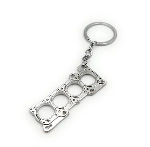 Zylinderkopfdichtung Technik Motor Auto silber Schlüsselanhänger Anhänger silber - Bild 1 von 5