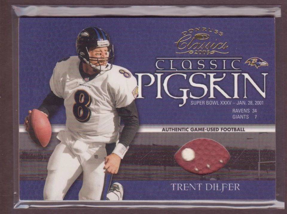 Fútbol americano Donruss Classics Pigskin RAVENS Super Bowl 2003 *DEL JUEGO REAL* Foto 1 de 4
