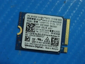 Dell 5411 WD PC SN530 512GB NVMe M.2 SSD Solid State SDBPTPZ-512G-1012 R1DG8 - Afbeelding 1 van 2