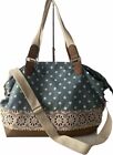 Candies Womens Tote Duffle Bag Overnight Travel Large Zipped Vintage
