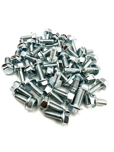 LOT 45PK M6-1.0x16 10mm Hex Flange Bolt M6x1.0x16 with 10mm Hex Cap Screw - Picture 1 of 6