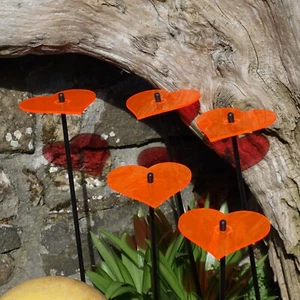Decoración de Jardín Brillante Corazones Adornos 5x Decoración Estacas Accesorio Regalo Amor - Imagen 1 de 28