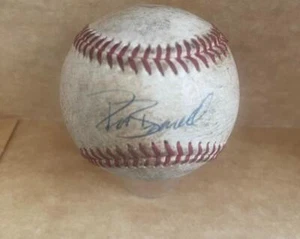 PAT BURRELL MIAMI HURRICANES SIGNED GAME USED  VINTAGE NCAA BASEBALL JSA AI62702 - Picture 1 of 2