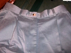 IZOD Blue Front Zip Poly/Suede Slacks/Pants - SIZE 4 - Picture 1 of 2