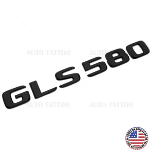 For Mercedes GLS 580 Letter Emblem Liftgate Logo Badge AMG Sport Gloss Black - Picture 1 of 5
