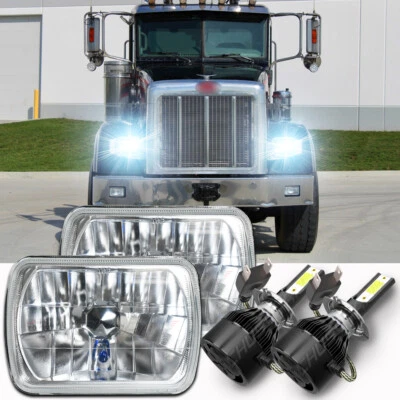 Faros LED de 7x6 pulgadas haz sellado alto/bajo para Peterbilt 357 378 379 385 1998-2007 Foto 1 de 4