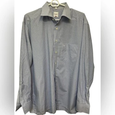 OLYMP Luxor Blue Checkered Shirt NWOT - Image 1 of 4