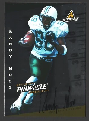 Randy Moss 1998 Pinnacle Score Rookie Autographs Auto Marshall RARE 🔥 - Image 1 of 2