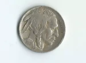 1919-P BUFFALO NICKEL 2 FEATHERS XF COUNTING WHEEL MARK OBVERSE - Picture 1 of 2