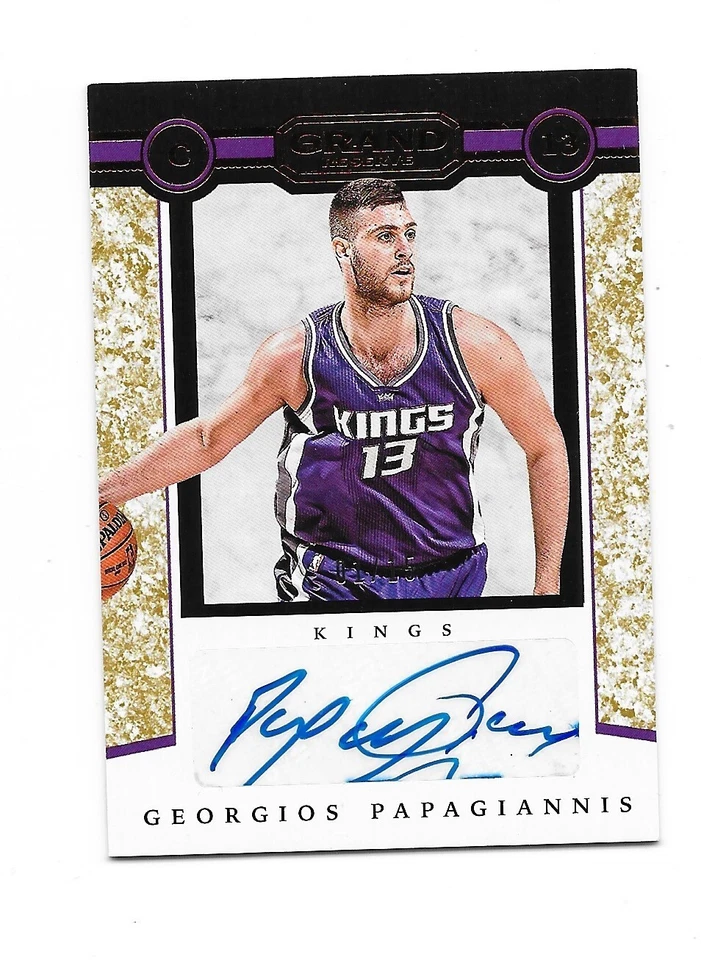 2016-17 Grand Reserve RC Auto 1/1 Georgios Papagiannis Sacramento Kings #1/15 - Image 1 of 1