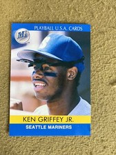 Ken Griffey Jr Seattle Mariners Playball U.S.A Cards 91-16 RARE Oddball