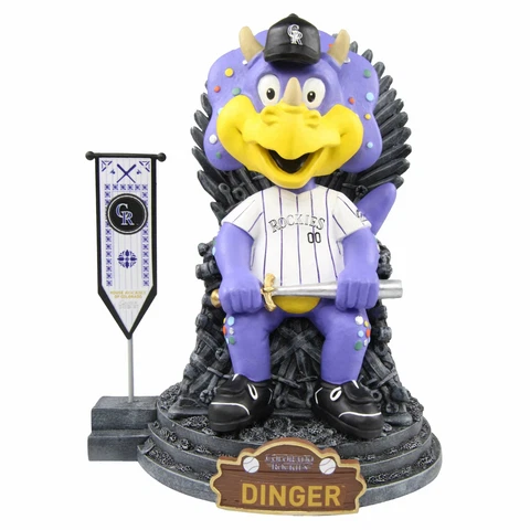 Dinger Colorado Rockies Game of Thrones Iron Throne GOT Bobblehead MLB Cover