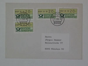 Bund, BRD ATM 1 Brief, Beleg 0,20 DM MEF (4) München 1.7.1982 FDC - Picture 1 of 1