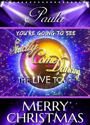 FOXY CARDS You're Going To See Strictly Come Dancing The Live Tour Christmas Card ANY NAME