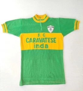 Vintage Cyclismo Cycling Trikot Jersey Wolle Wolle Fahrrad Bike XS Caravatese Inda - Bild 1 von 7