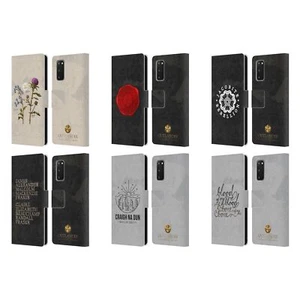 OFFICIAL OUTLANDER GRAPHICS LEATHER BOOK WALLET CASE COVER FOR SAMSUNG PHONES 1 - Picture 1 of 12