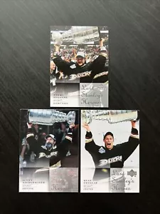 2007-08 Upper Deck Lod Stanley's Heroes Teemu Selanne Ryan Getzlaf & Niedermayer - Picture 1 of 2