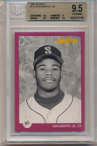 1991 Studio 91 Ken Griffey,Jr. (HOF) (#112) (Untergrade 3-9,5's/1-9) BGS9,5 BGS - Bild 1 von 2