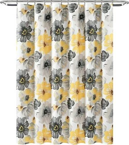 Bath Shower Curtain-Bathroom Flower Floral Large Blooms Fabric Print Design - Picture 1 of 45