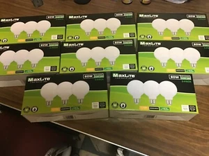 24 Brand New Maxlite 60W 2700K Dimmable Vanity Soft White Lightbulbs - Picture 1 of 6