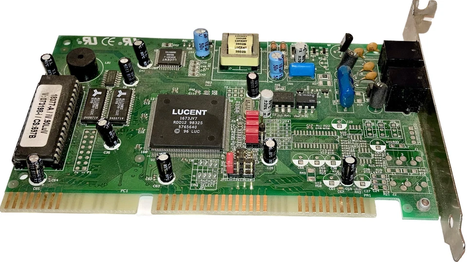 Lucent 1673JV7 56K Dualmode Fax Modem FaxModem From Compaq 304350-006 - Image 1 of 3