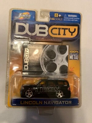 Jada Toys 1:64 Scale Dub City Lincoln Navigator SUV Lowrider Black BP - Image 1 of 3