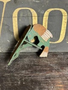 1920s Parrot Hanger Sign Advertising Folk Art Country Farmhouse Bird Pirate - Picture 1 of 7