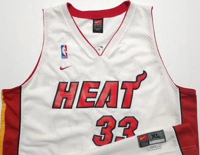 Vintage 1990-00s Miami Heat Alonzo Mourning Nike Swingman NBA XL Jersey - Image 1 of 4