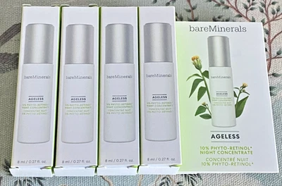 BareMinerals Ageless 10% Phyto-Retinol Night Concentrate 4x8ml NWB Worth £60 - Image 1 of 4