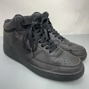 Nike Court Vision Mid Next Nature Sneakers Shoes Basketball Black Mens 10 - Picture 1 of 14