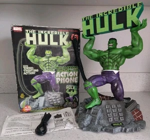 Teléfono parlante The Incredible Hulk Way Out Toys teléfono fijo de colección con caja probada - Imagen 1 de 15