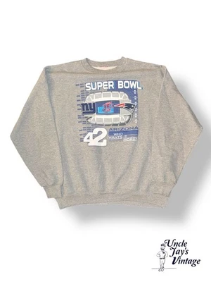 Sudadera de Colección Y2K New York Giants Super Bowl XLII Cuello Redondo XXL Foto 1 de 2