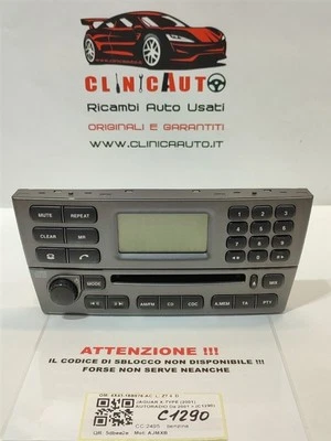 AUTORADIO PER JAGUAR X-Type Serie 4X43-18B876-AC AJMXB (01>08) - Immagine 1 di 4
