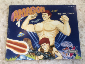 AMAGON ORIGINAL INSTRUCTION MANUAL GAME BOOK NINTENDO NES HQ