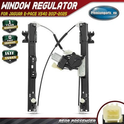 Window Regulator Rear Passenger with Motor for Jaguar E-Pace X540 2017-2025 New - Image 1 of 4