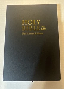 Holy Bible King James Version - Small Print Red Letter Edition - Black - Picture 1 of 3
