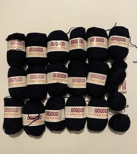 Patons 80% wool 20% Nylon Vintage 4 Ply Knitting Yarn Sock Wool 500g Dark Navy - Picture 1 of 4