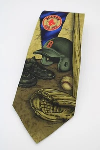 Vintage-Looking MLB Boston Red Sox Tie - Baseball Memorabilia - Picture 1 of 4