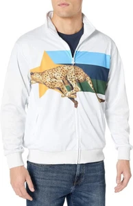 *Lifted Research Group (LRG) Men's Zip Track Jacket, White, Size Large NEW - Picture 1 of 4