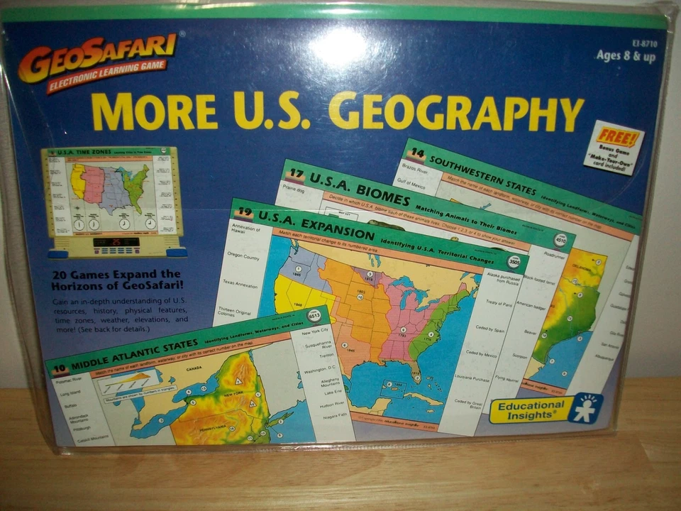 GeoSafari More U.S. Geography EI-8710-NEW -Sealed-Ship[s FREE - Image 1 of 1