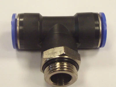 Push Fit Center Swivel T-Stücke, Lauf-T-Stück metrische Steckverschraubungen, Full Range