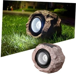 Solar Rock Lights Outdoor, 1 Pack Super Bright Solar Spot Lights Outdoor IP65 - Picture 1 of 7