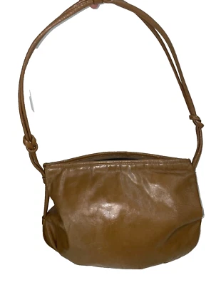 Bolso de Hombro Hobo Morris Moskowitz Vintage Cuero Genuino Tostado Foto 1 de 4