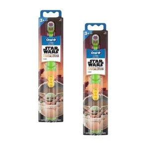 Oral-B Kids Electric Toothbrush The Mandalorian Baby Yoda Star Wars Grogu 2x - Picture 1 of 3