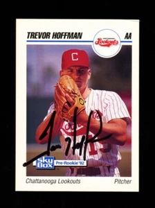 1992 SKYBOX TREVOR HOFFMAN #83 REDS HOF SIGNED AUTOGRAPH - Picture 1 of 1