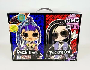 LOL Surprise OMG Remix Rocker Boi & Punk Grrrl Fashion Dolls with Music NEW - Picture 1 of 10
